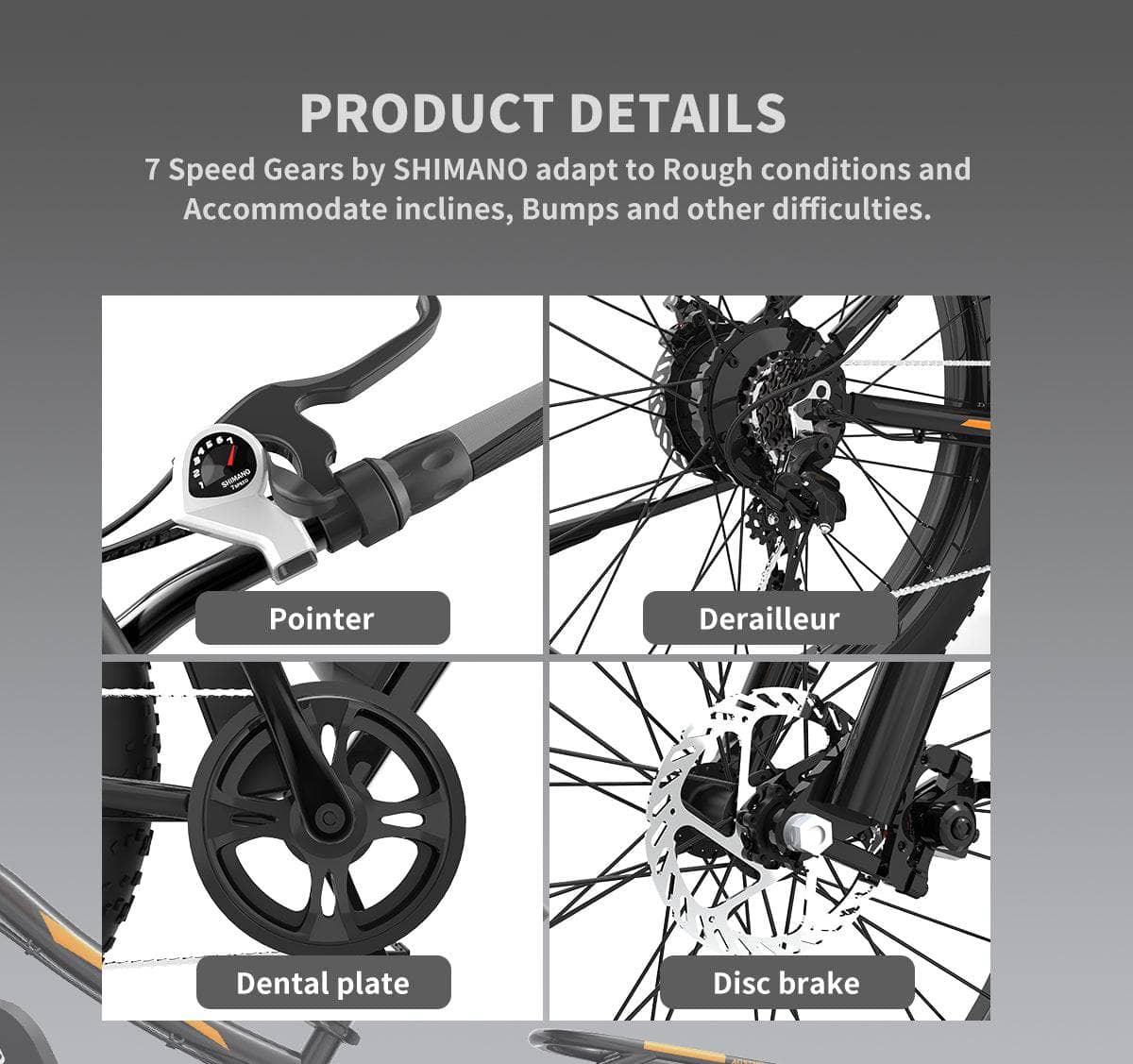 AOSTIRMOTOR AOSTIRMOTOR S07-B Electric Mountain Bicycle 48V 750W