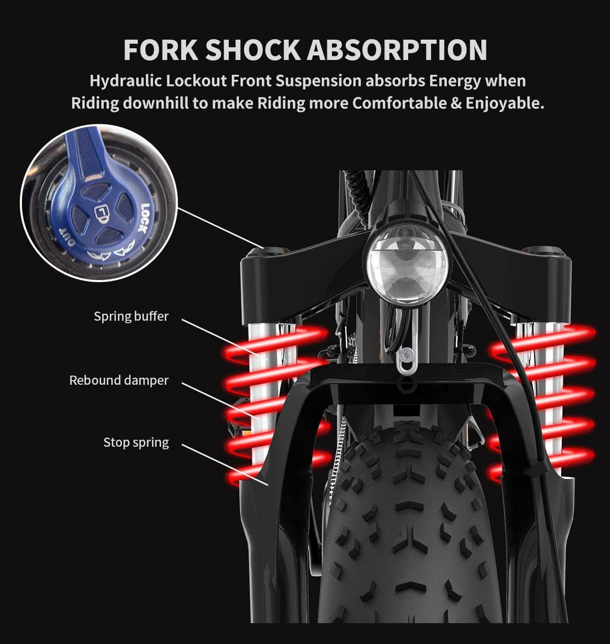 AOSTIRMOTOR AOSTIRMOTOR S07-B Electric Mountain Bicycle 48V 750W