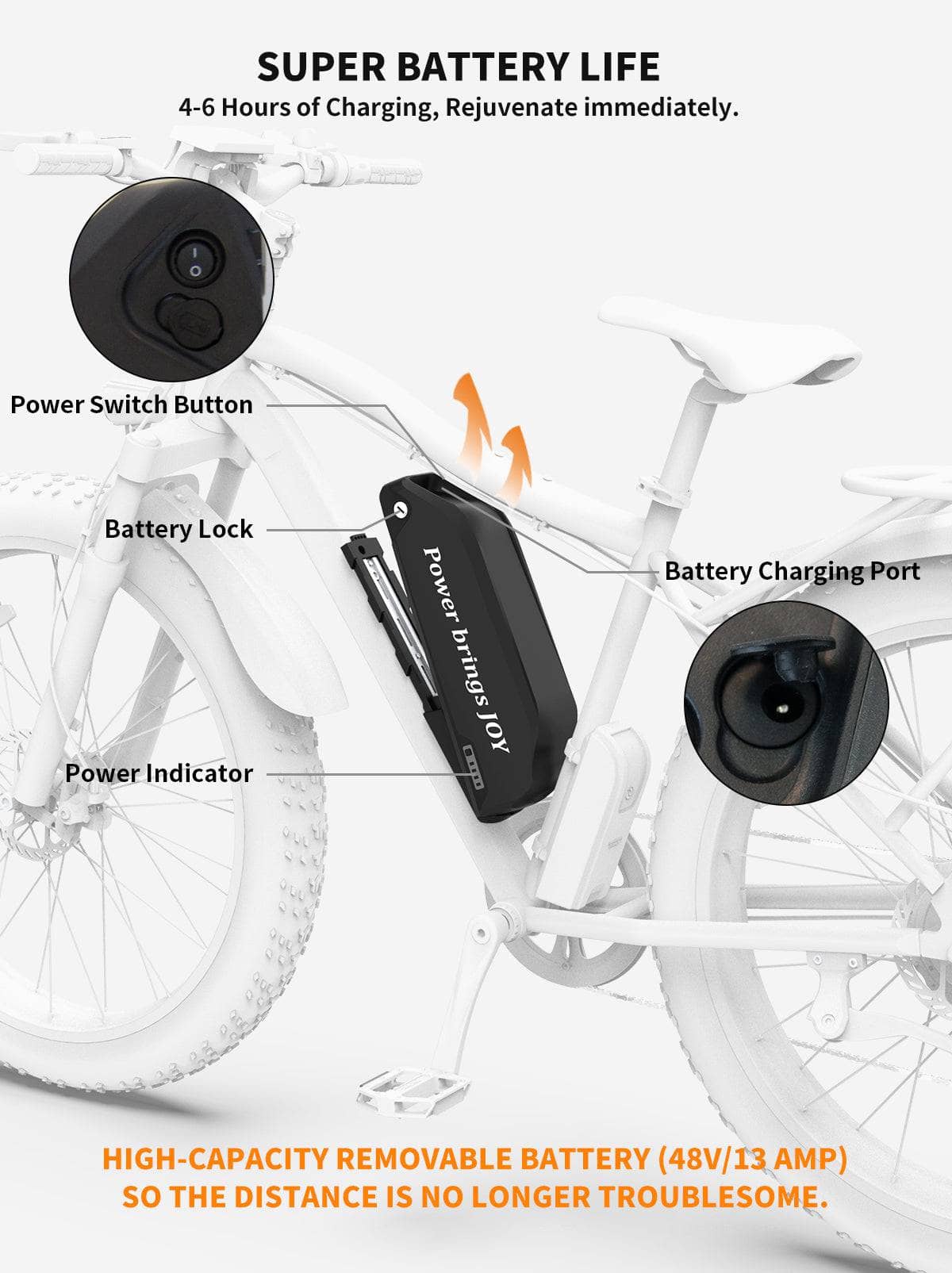 AOSTIRMOTOR AOSTIRMOTOR S07-B Electric Mountain Bicycle 48V 750W
