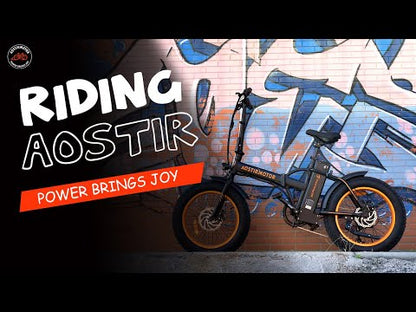 Aostirmotor A20 Fat Tire Folding Electric Bike 36v 500w