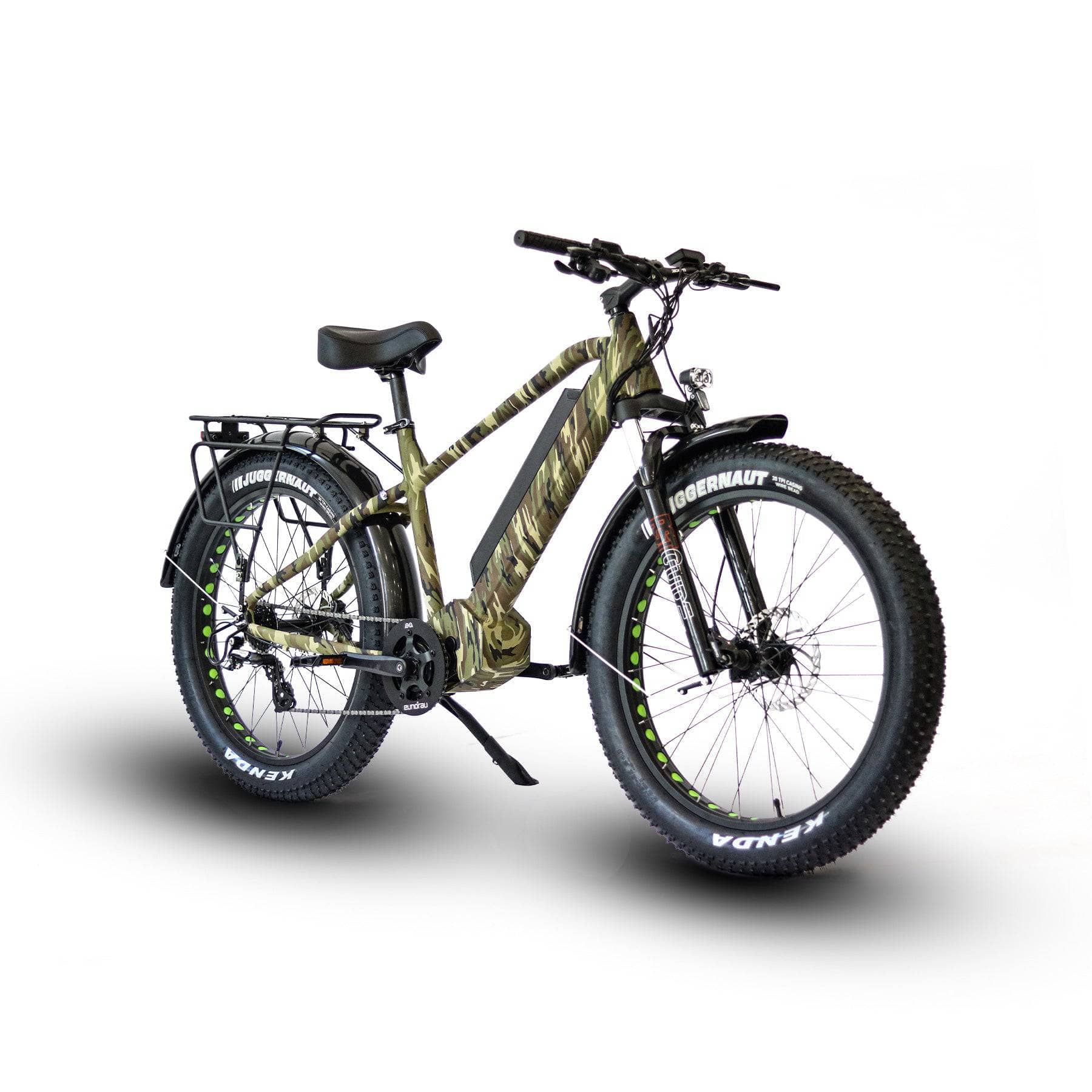 JourneyBikes.com Camo The Eunorau 26" Fat Tire Model FAT-HD 1000W E-Bike