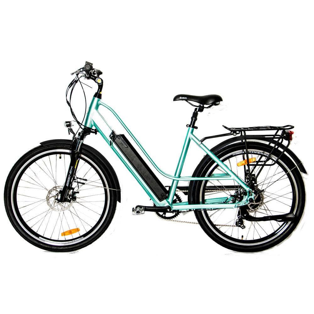 JourneyBikes.com Electric Bikes Green The Eunorau 26" City Model E-TORQUE E-Bike