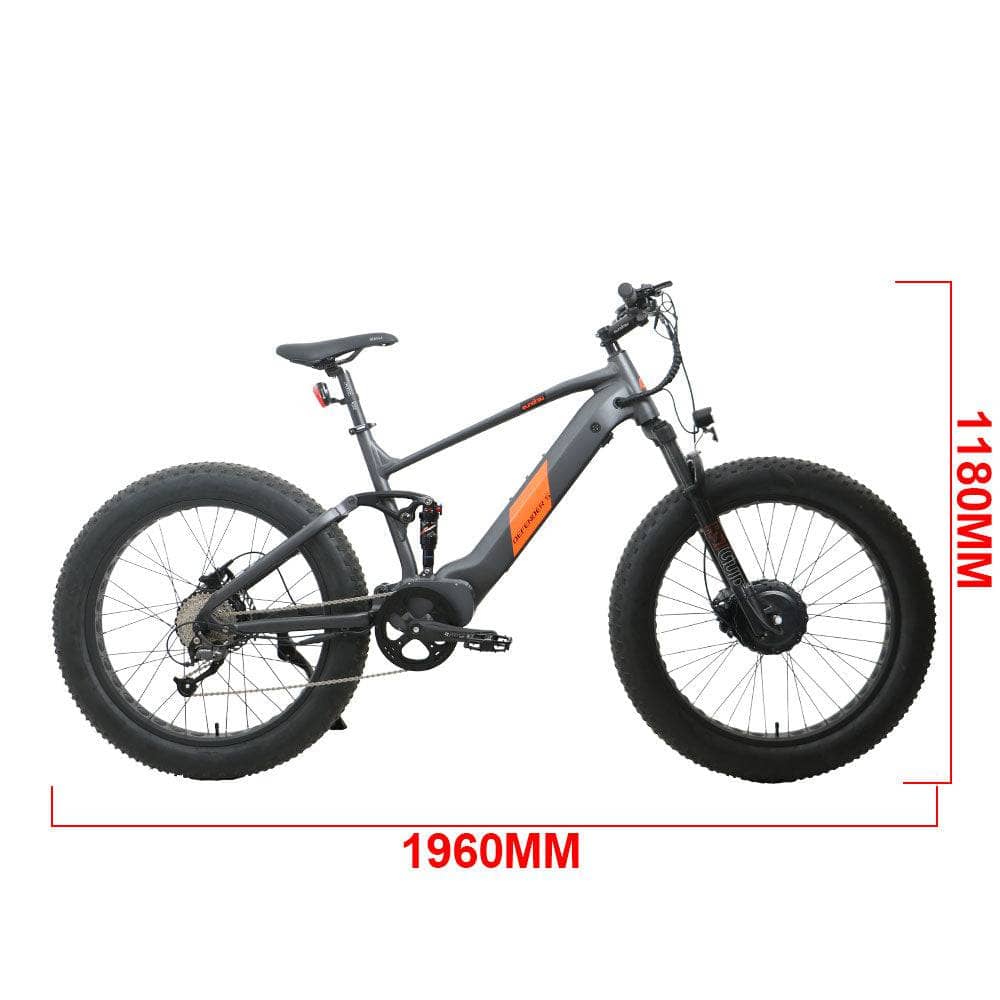 JourneyBikes.com Electric Bikes The Eunorau 26" Fat Tire Model DEFENDER S 1500W E-Bike