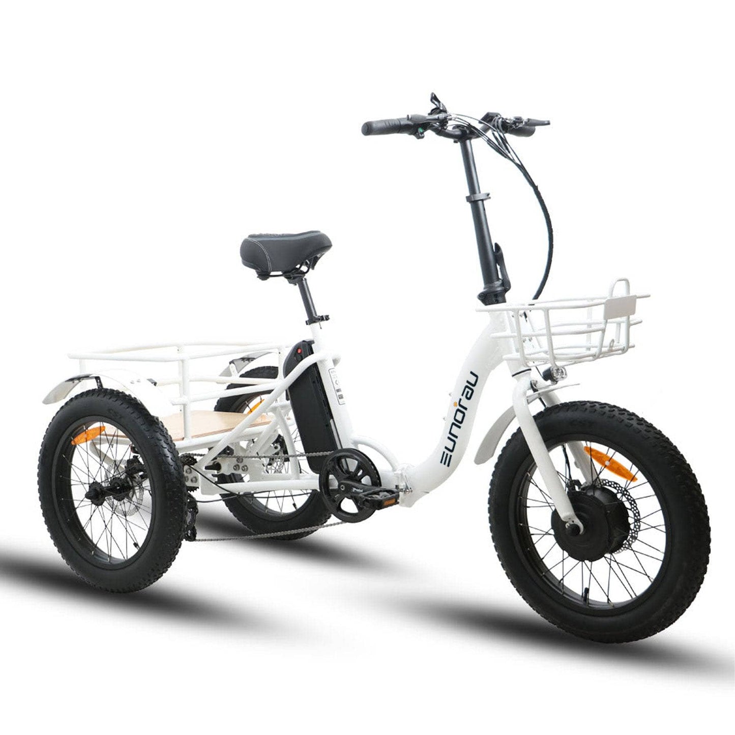 JourneyBikes.com Electric Bikes White The Eunorau 20" City Model NEW TRIKE E-Bike