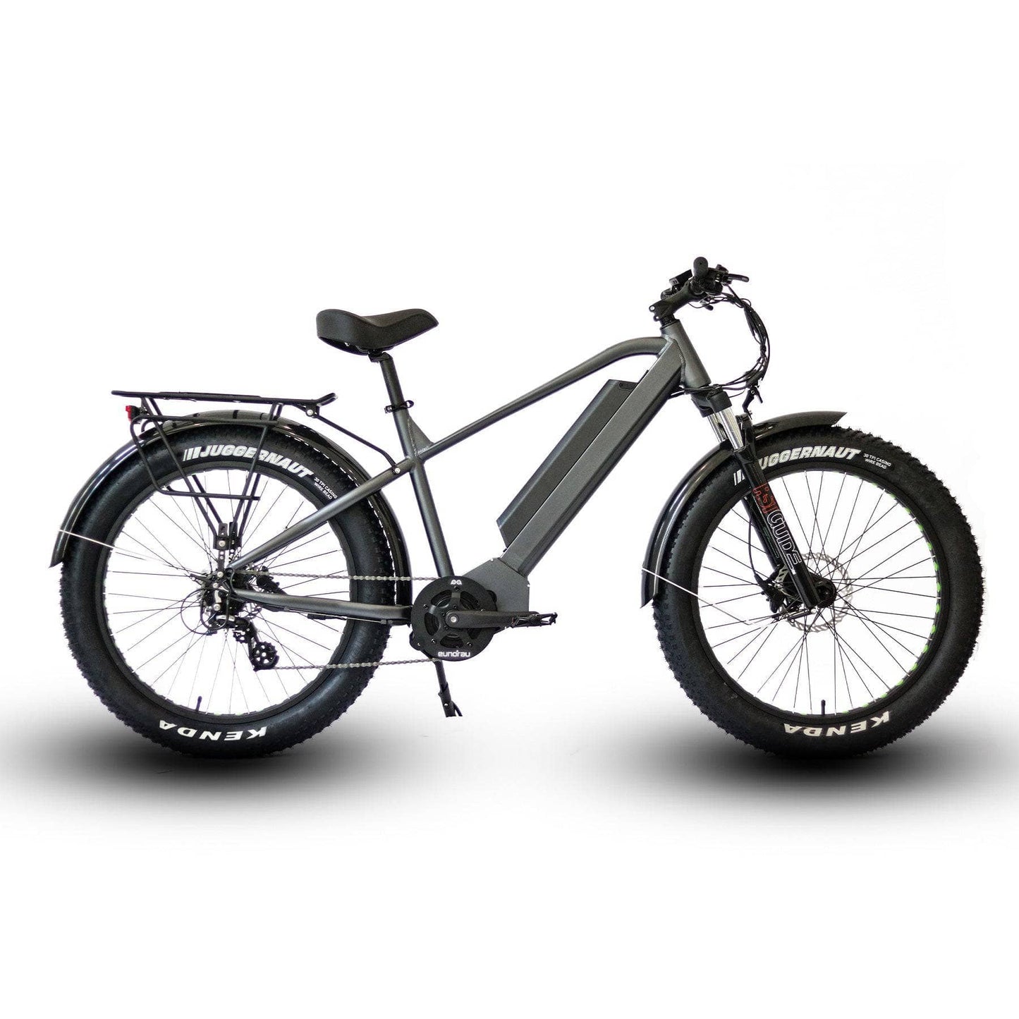 JourneyBikes.com Grey The Eunorau 26" Fat Tire Model FAT-HD 1000W E-Bike
