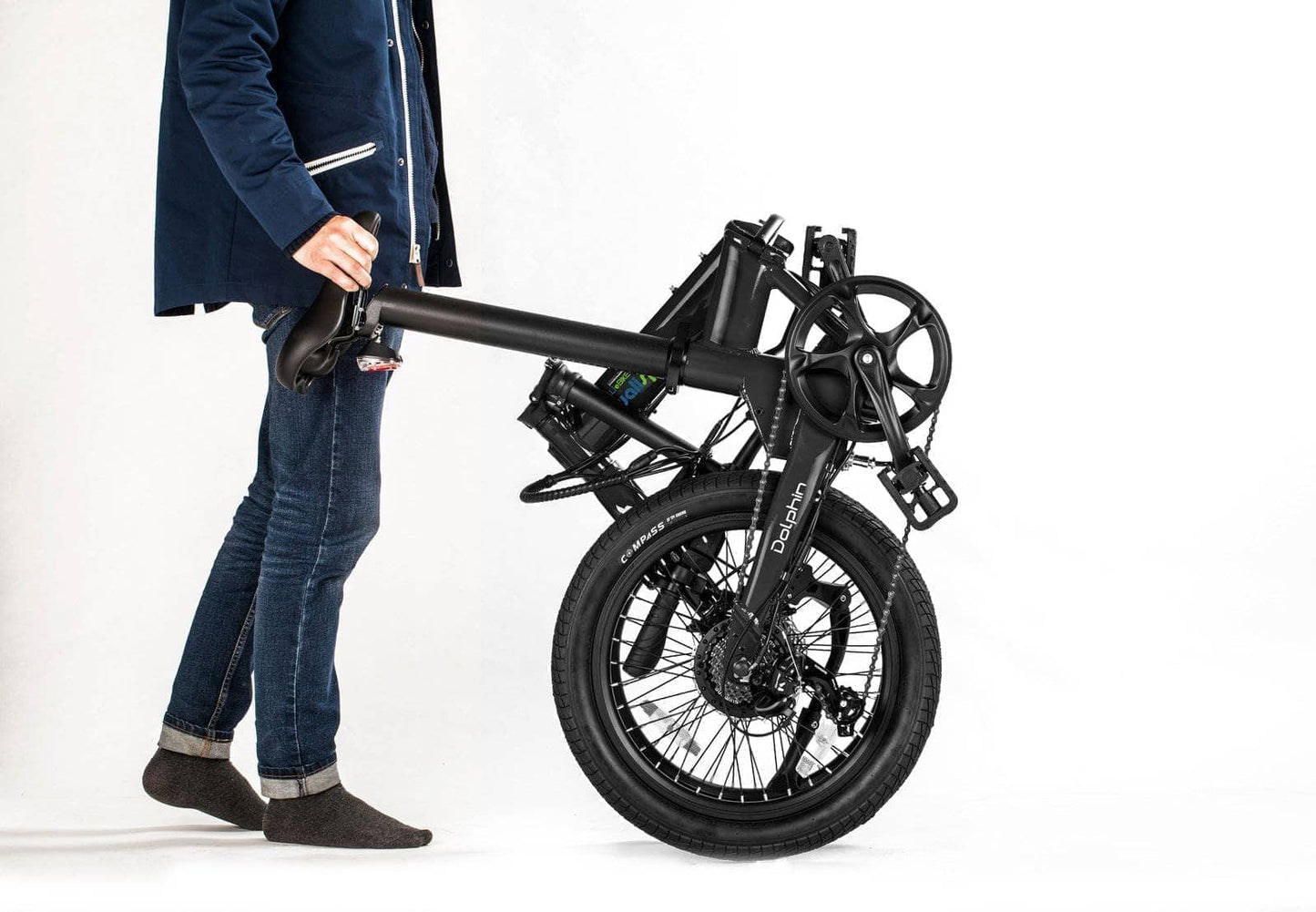qualisports Electric Bikes Qualisports Dolphin 36V 350W Folding E-Bike