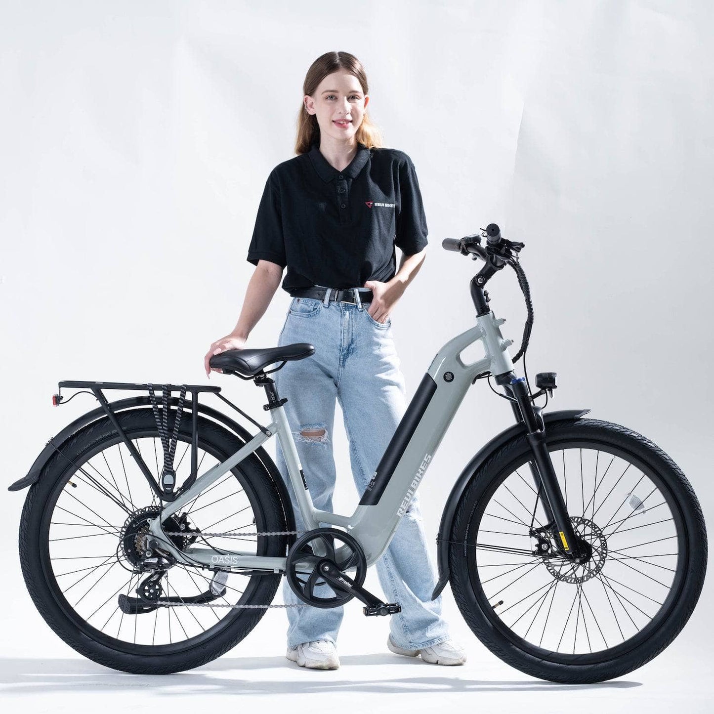 Revibikes Electric Bikes Revibikes Oasis 48V 500W Step Through Commuter Ebike