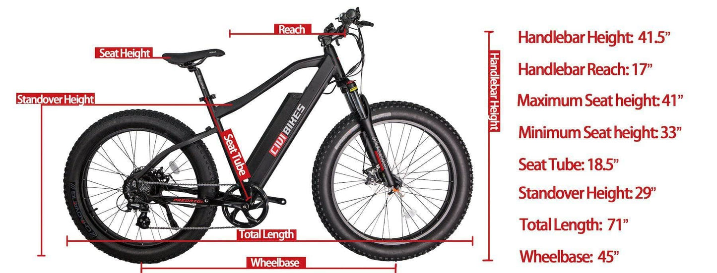 Revibikes Electric Bikes Revibikes Predator 48V 500W Mountain E-Bike