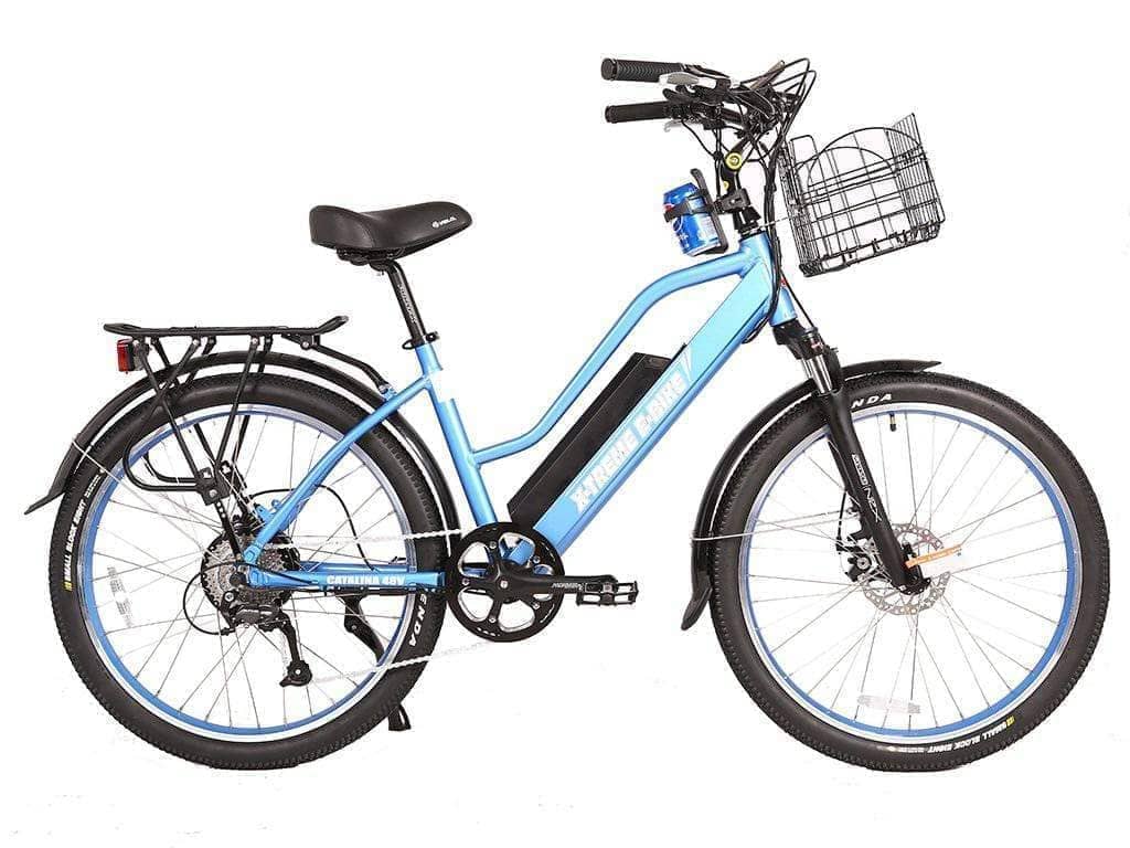 X-Treme Electric Bikes One Size / Baby Blue X-Treme Catalina 48V 500W Step Through Beach Cruiser