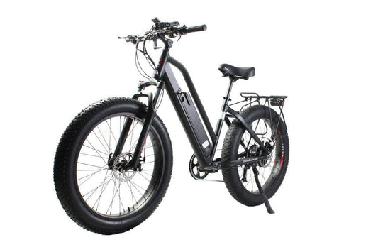 X-Treme Electric Bikes X-Treme Boulderado 48 Volt 17 AH 500W Step-Through Fat Tire Mountain e-bike