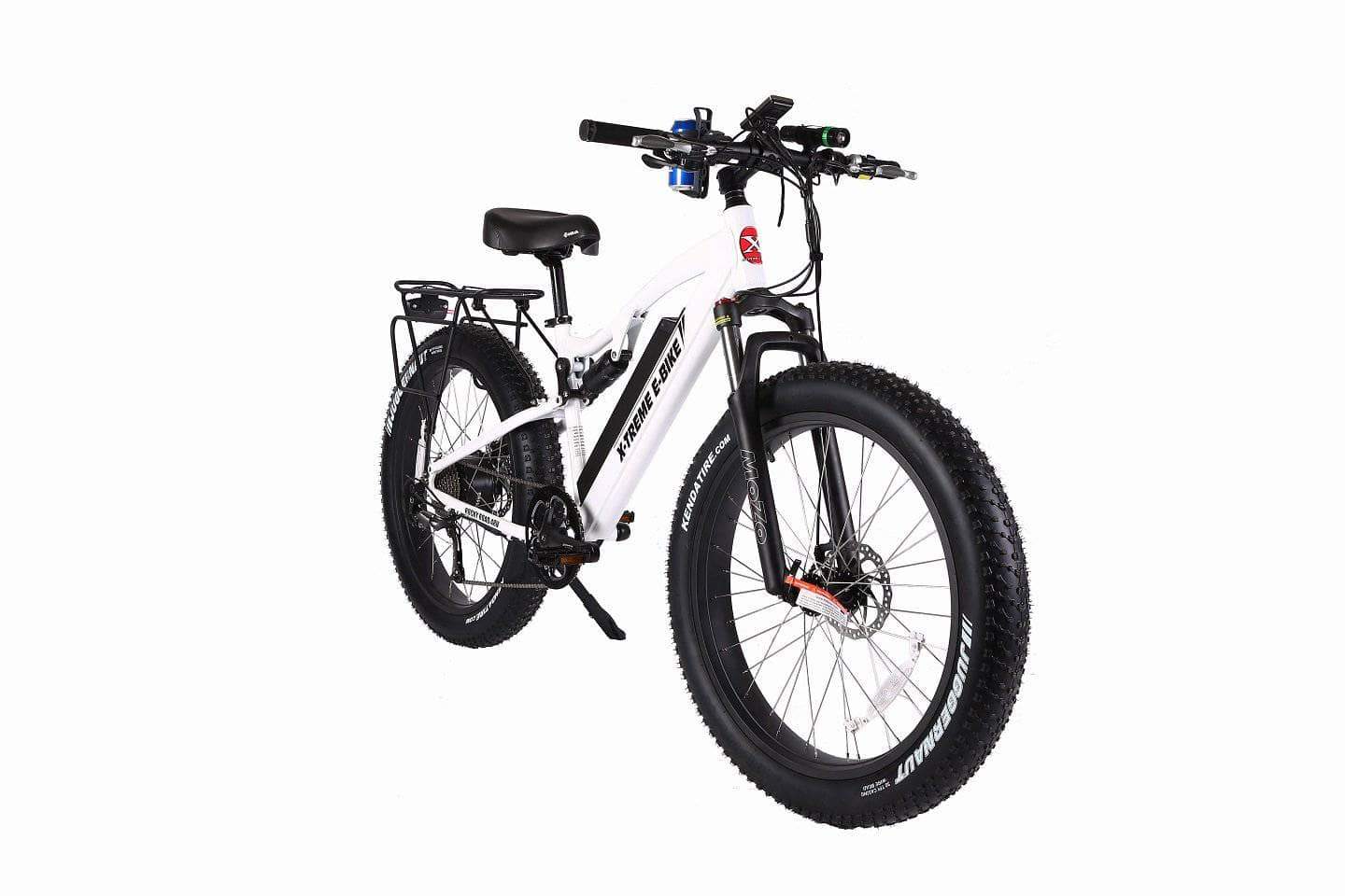 X-Treme Electric Bikes X-Treme Rocky Road 48V 500W Fat Tire Full Suspension eBike