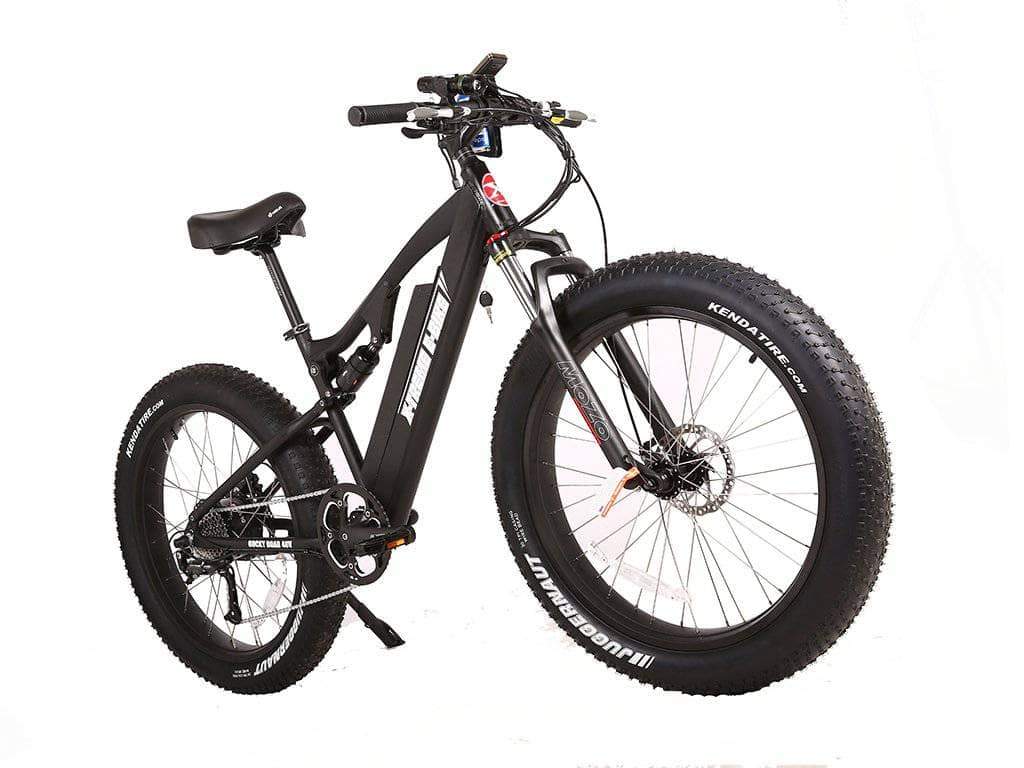 X-Treme Electric Bikes X-Treme Rocky Road 48V 500W Fat Tire Full Suspension eBike