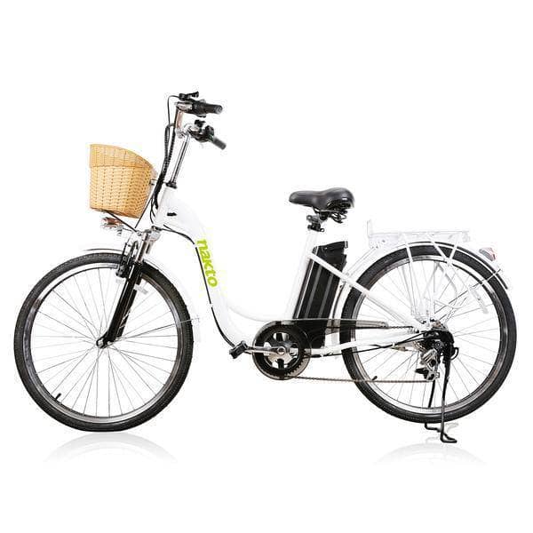 Nakto electric bike women's camel white Beach cruiser e-bike