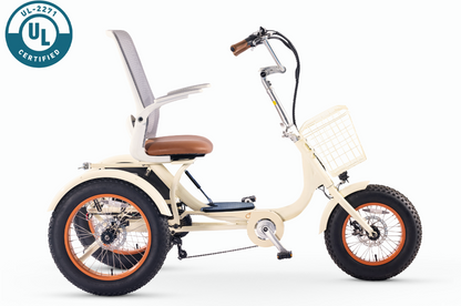 Sixthreezero Simple Glide Fat Tire Electric Recumbent Trike | 750W