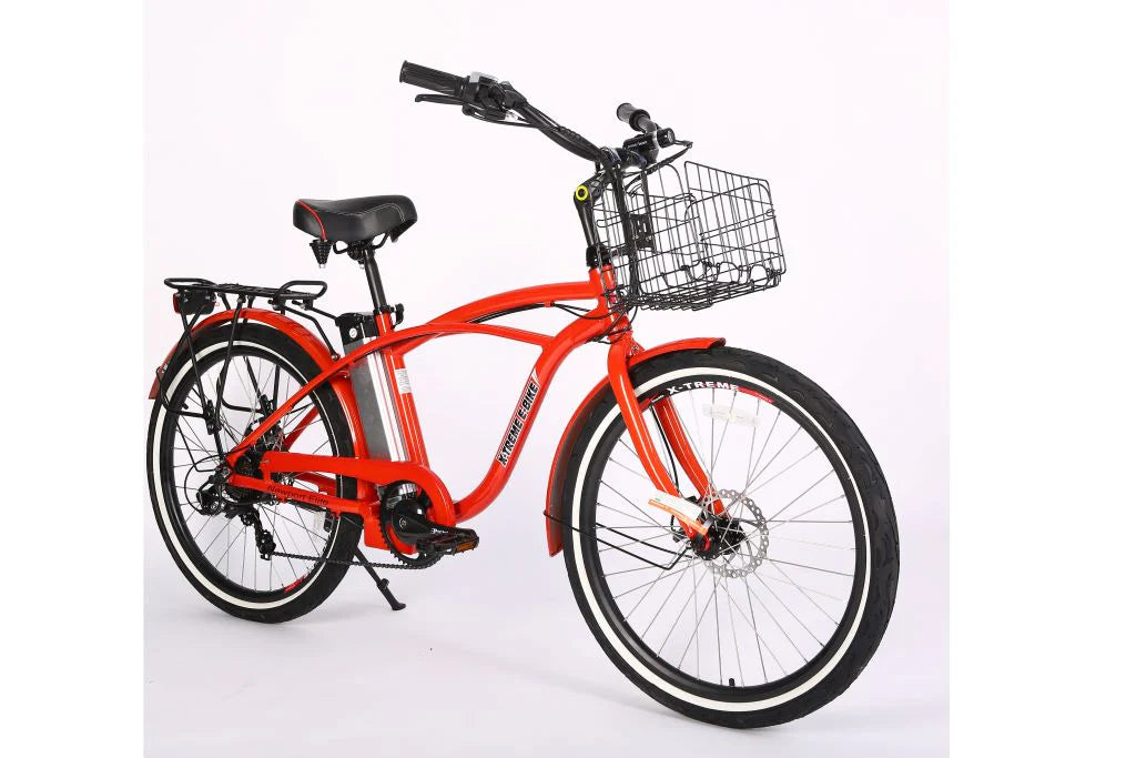 X-Treme Newport Elite Max Beach Cruiser Electric Bike [36V 350W]