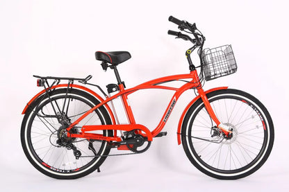 X-Treme Newport Elite Beach Cruiser Electric Bike [24V 300W]
