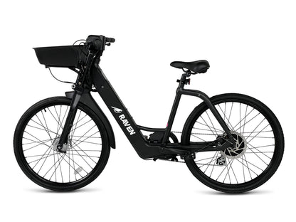 American Electric Electric Bikes One Size / Black American Electric Raven 2021 Step Through Commuter (36V 350w)