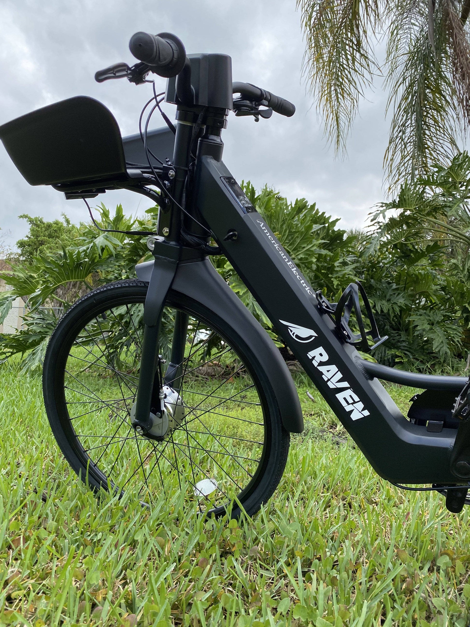 American Electric Electric Bikes One Size / Black American Electric Raven 36V 350w Step Through Commuter Electric Bike