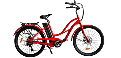 Anywhere Bikes Electric Bikes Anywhere Bikes Playa Cruiser 36V 250w Step Through Beach Cruiser eBike