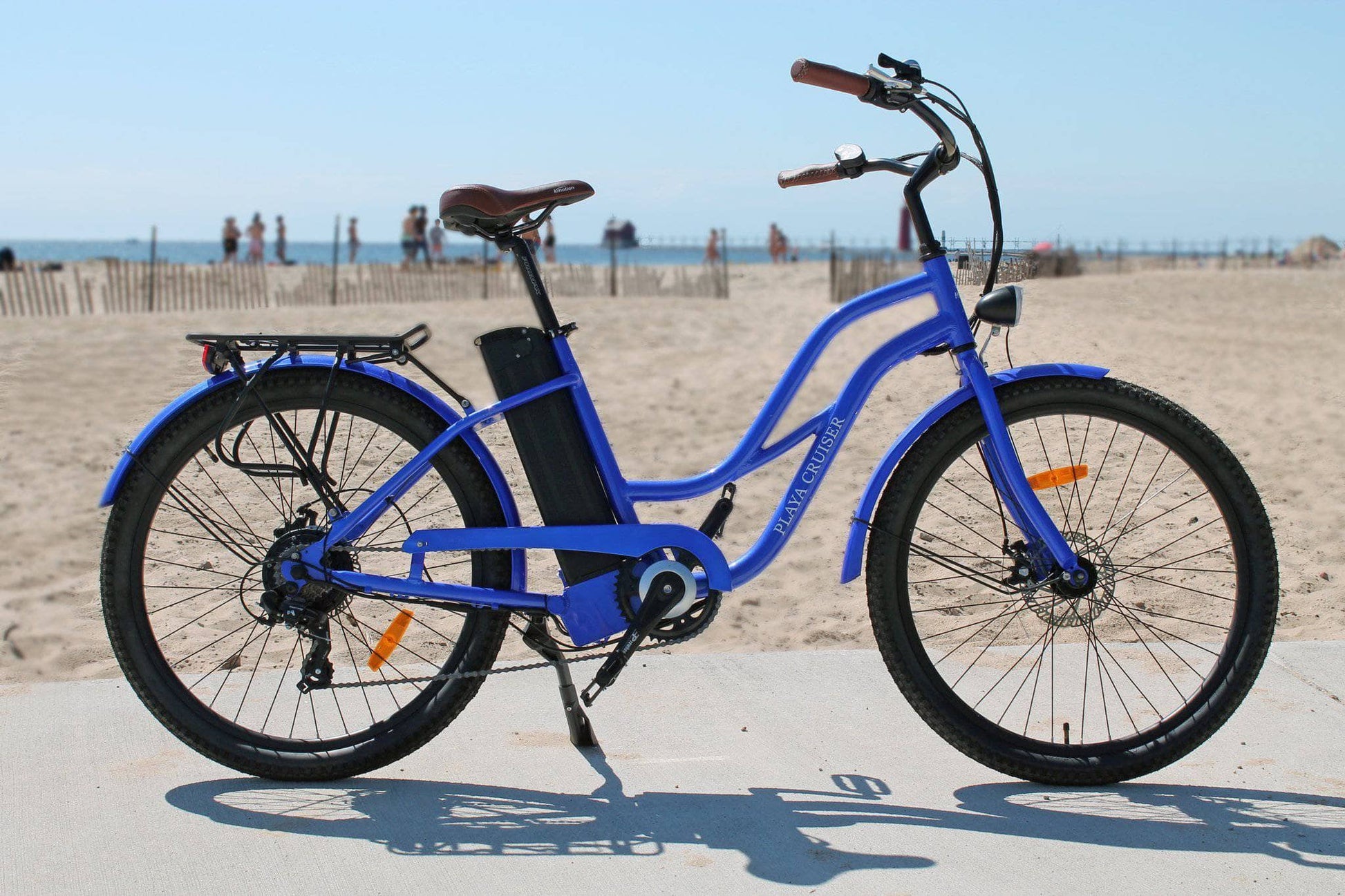 Anywhere Bikes Electric Bikes Anywhere Bikes Playa Cruiser 36V 250w Step Through Beach Cruiser eBike