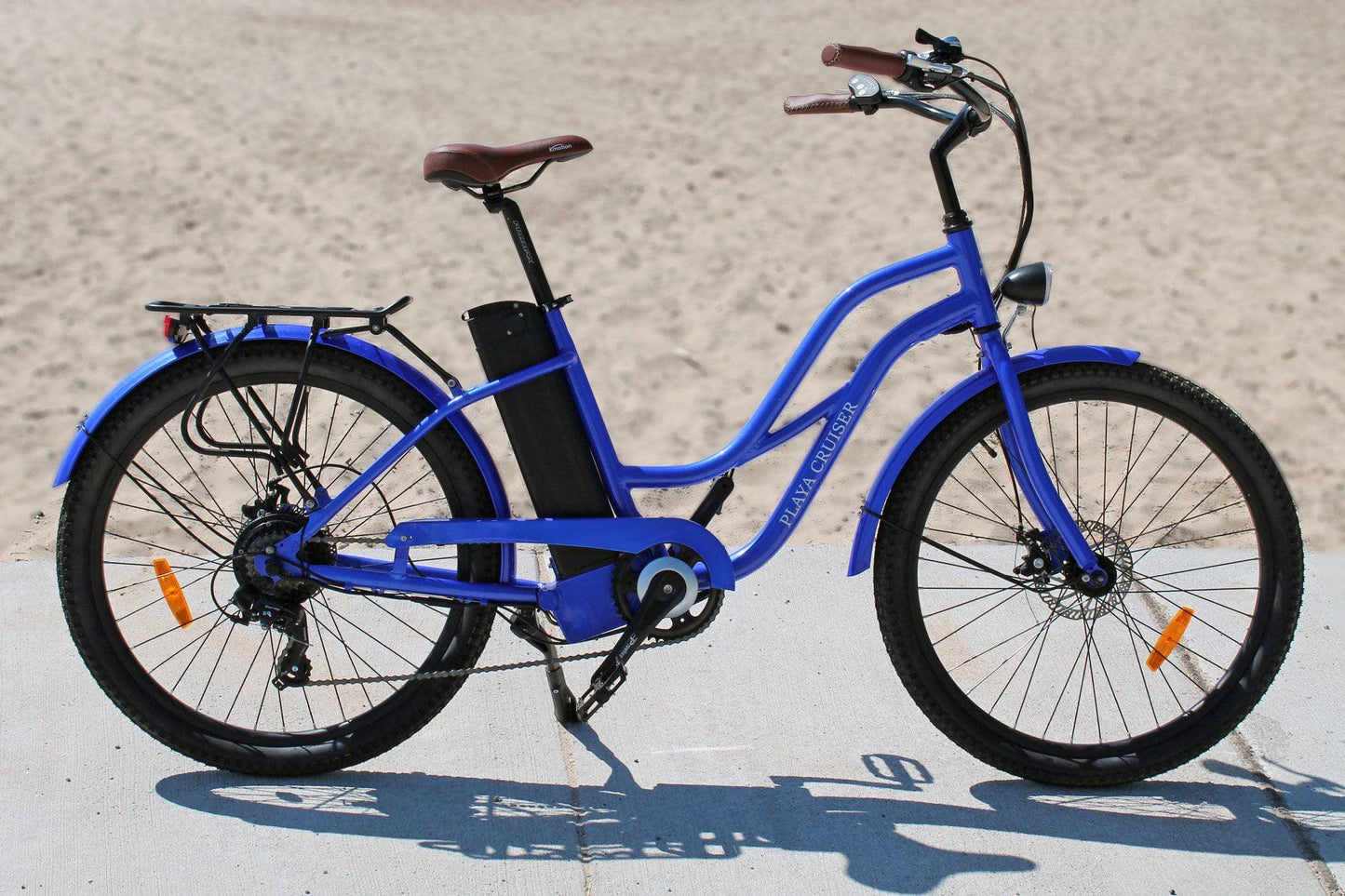 Anywhere Bikes Electric Bikes Anywhere Bikes Playa Cruiser 36V 250w Step Through Beach Cruiser eBike