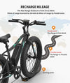 AOSTIRMOTOR Electric Bikes Black AOSTIRMOTOR S07-P Electric Mountain Bicycle 36V 500W