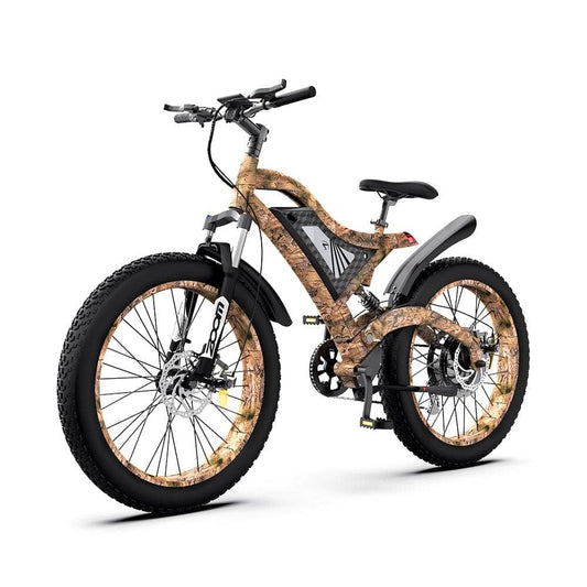 AOSTIRMOTOR Fat Tire Bikes AOSTIRMOTOR S18 All Terrain Fat Tire Electric Hunting Mountain Bike 1500W 48V