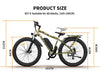 AOSTIRMOTOR Fat Tire Bikes Camoflauge AOSTIRMOTOR S07-E Electric Mountain Fat Tire Bicycle 48V 750W