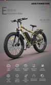 AOSTIRMOTOR Electric Bikes Camoflauge AOSTIRMOTOR S07-E Electric Mountain Fat Tire Bicycle 48V 750W