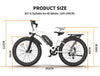 AOSTIRMOTOR Fat Tire Bikes White AOSTIRMOTOR S07-G Commuting Electric Bicycle 48V 750W