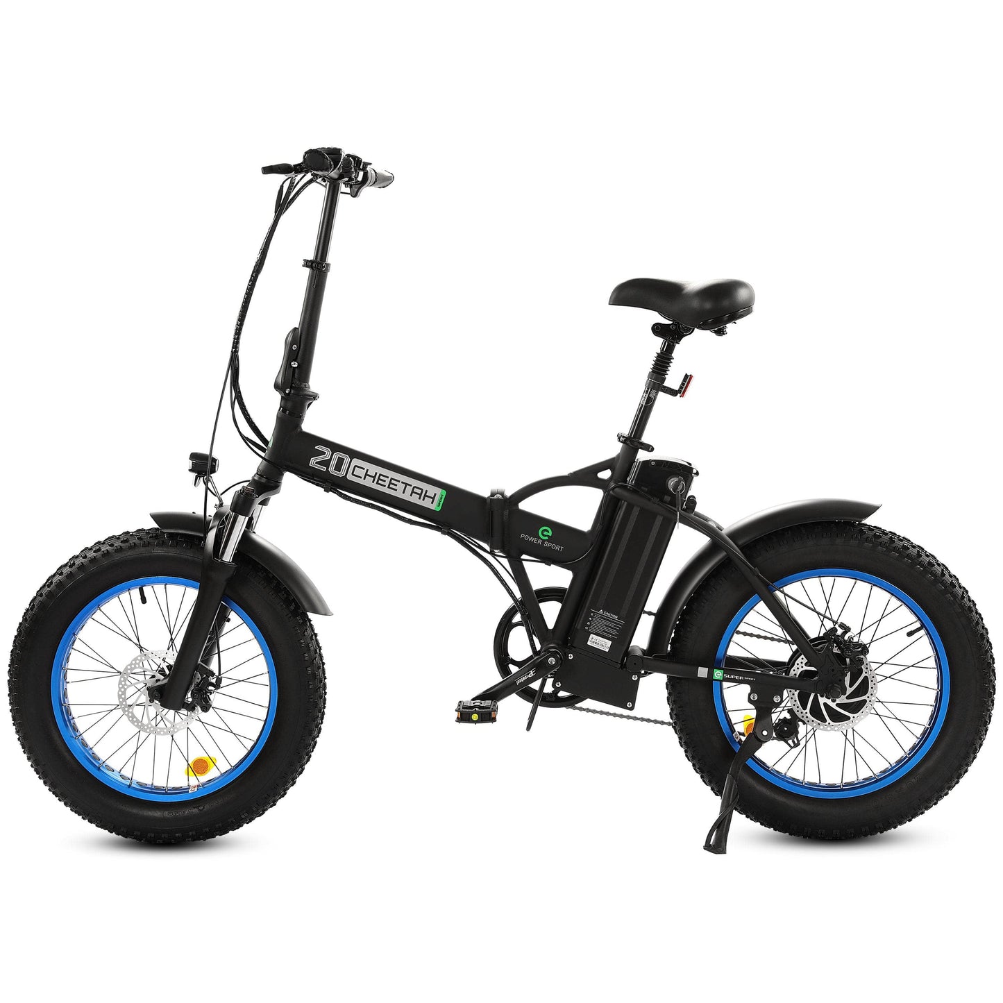 Ecotric Electric Bikes 20" / Blue Ecotric 20" 48V 500W Fat Tire Folding Electric Bike