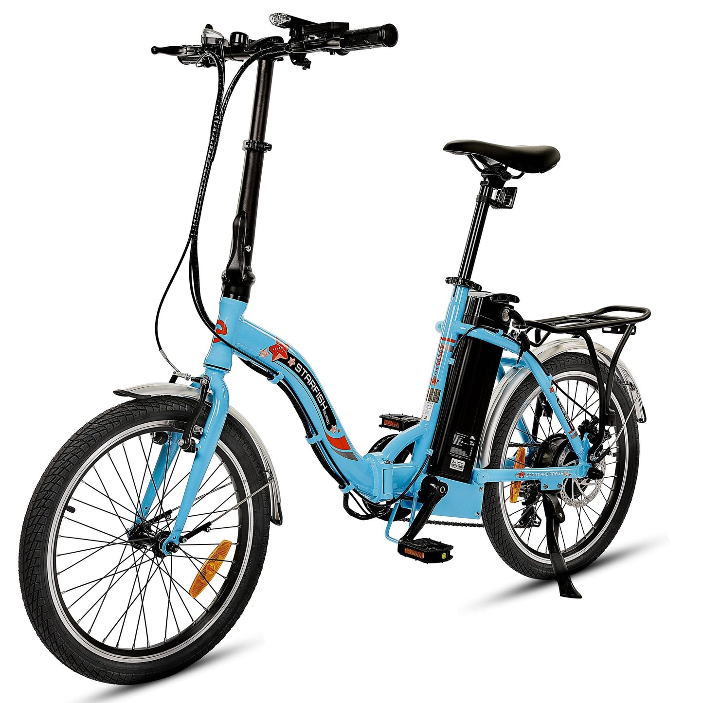 Ecotric Electric Bikes 20" / Blue (UL Certified) Ecotric Starfish 20" 36V 350W Folding Electric Bike