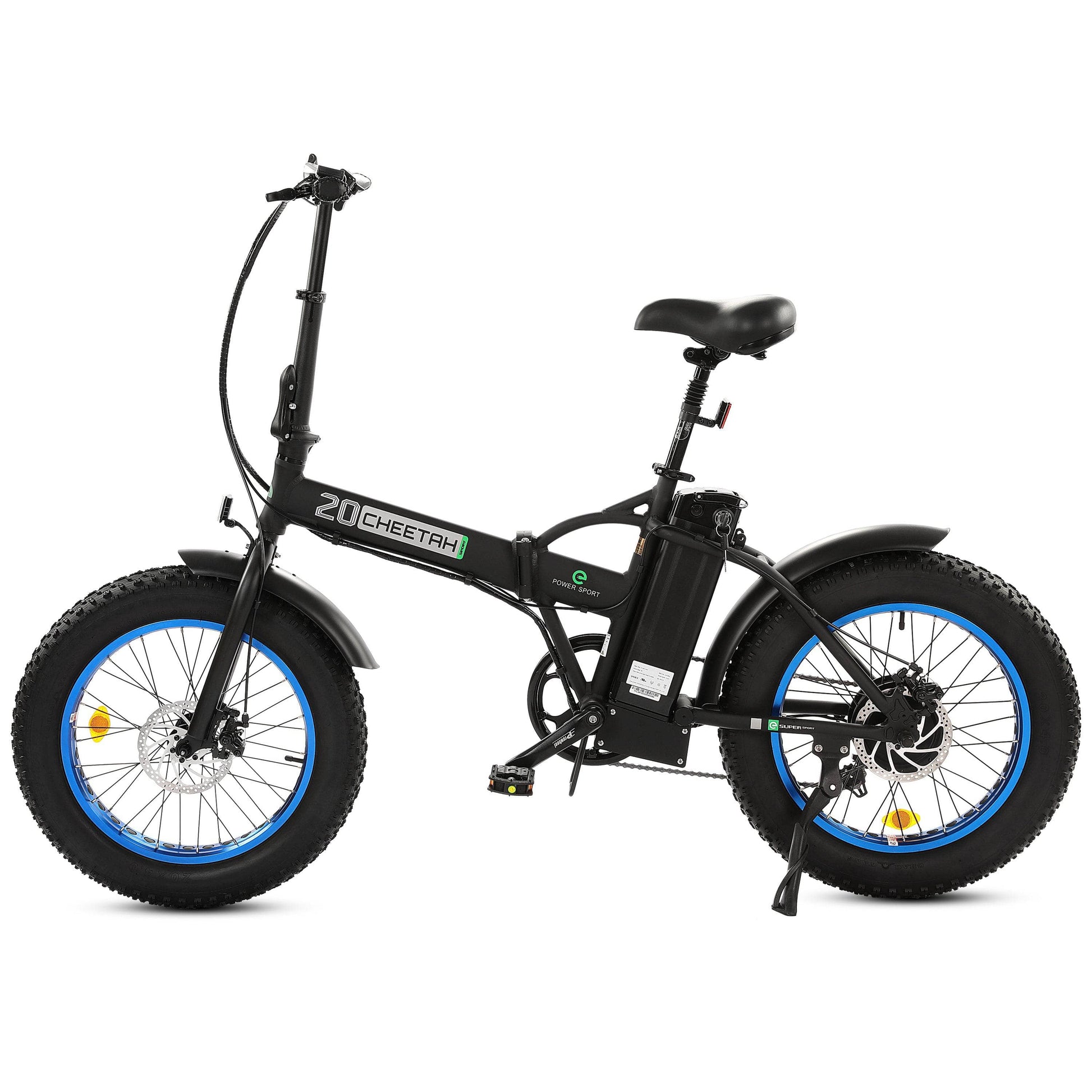 Ecotric Electric Bikes 20" / Matte Black (UL Certified) Ecotric 20" 36V 500W Fat Tire Folding Electric Bike