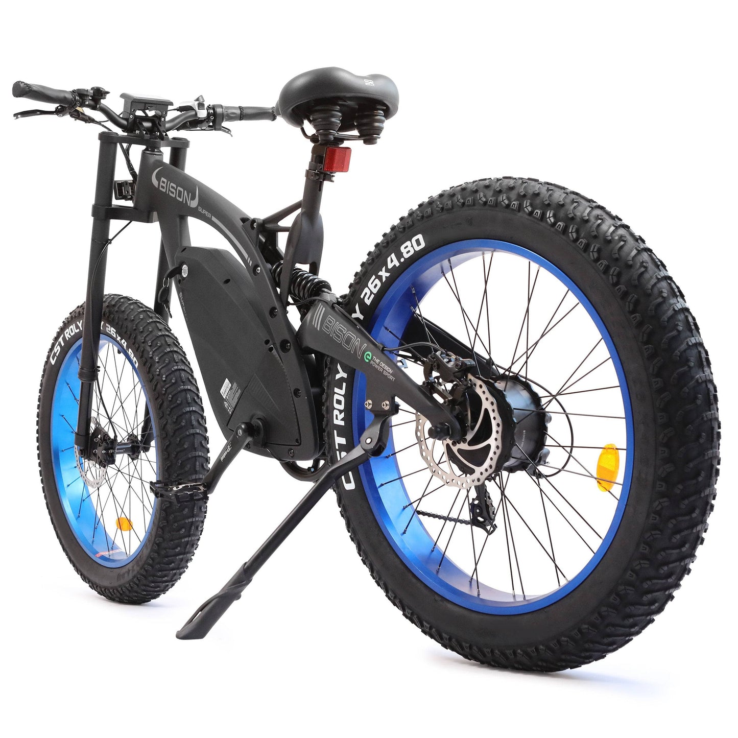 Ecotric Electric Bikes 26" / Black Ecotric Bison 48V 1000W Electric Fat Tire Mountain Bike