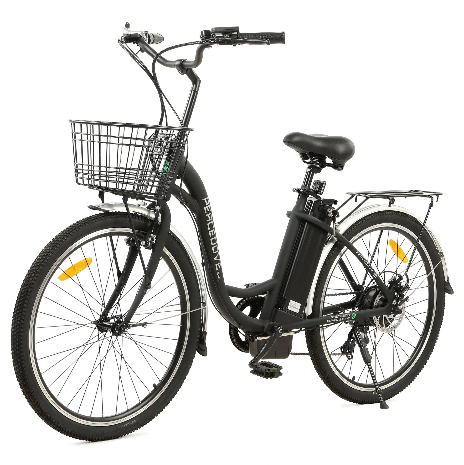 Ecotric Electric Bikes 26" / Black Ecotric PeaceDove 36V 350W Electric City Bike