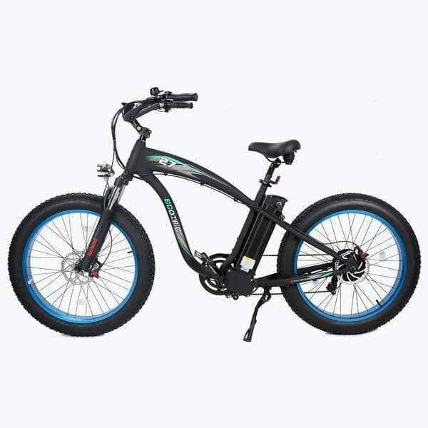 Ecotric Electric Bikes 26" / Blue Ecotric Hammer 48V 1000W Electric Fat Tire Beach Cruiser
