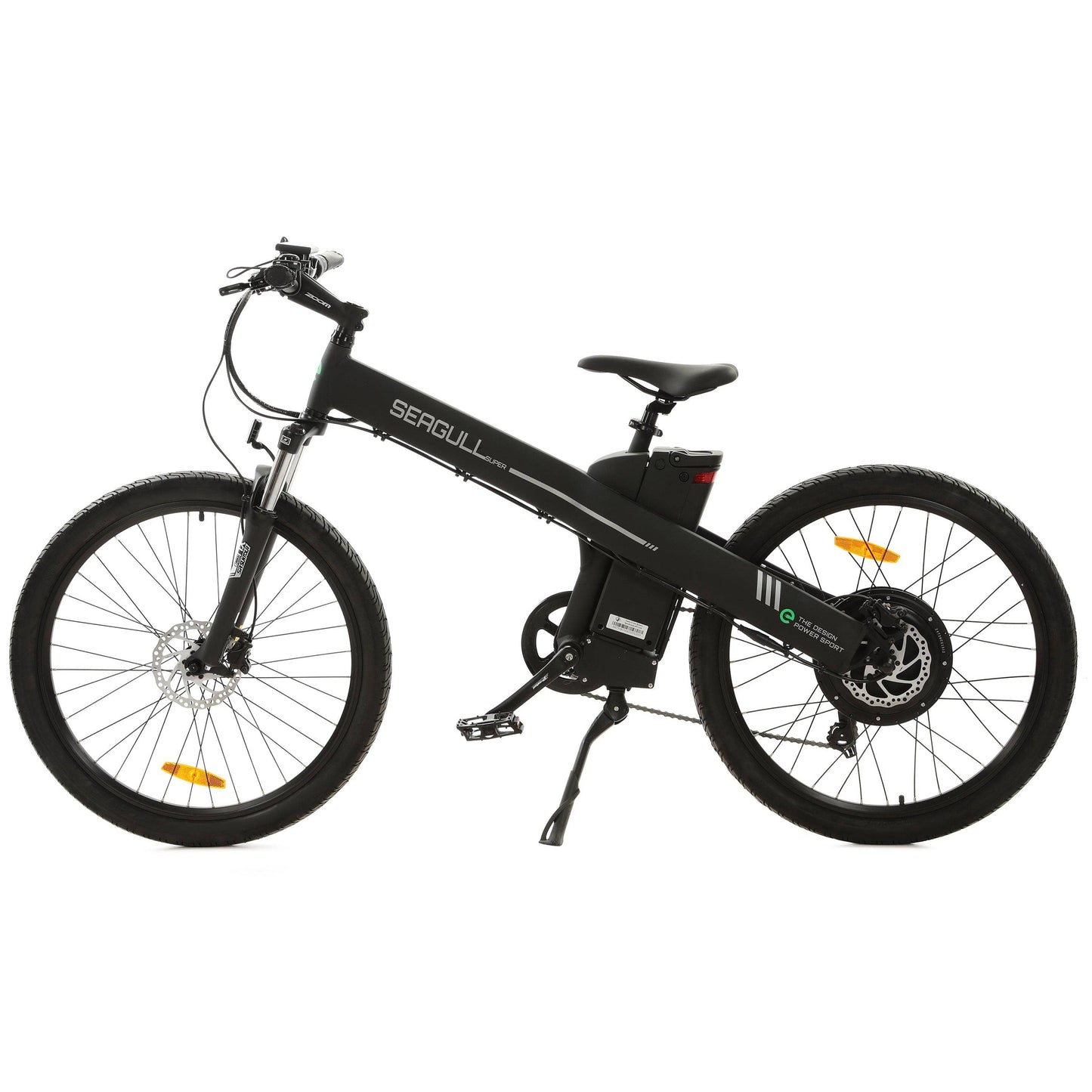 Ecotric Electric Bikes 26" / Matte Black Ecotric Seagull 26" 48V 1000W Electric Mountain Bike