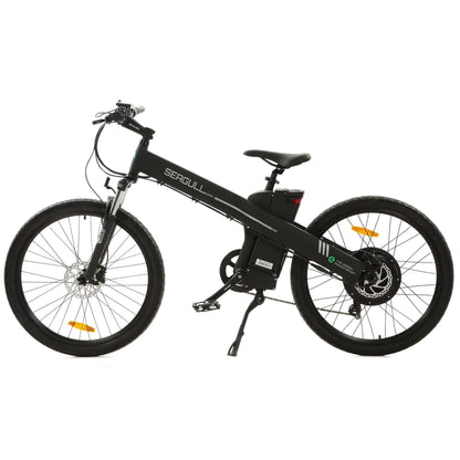 Ecotric Electric Bikes 26" / Matte Black Ecotric Seagull 26" 48V 1000W Electric Mountain Bike