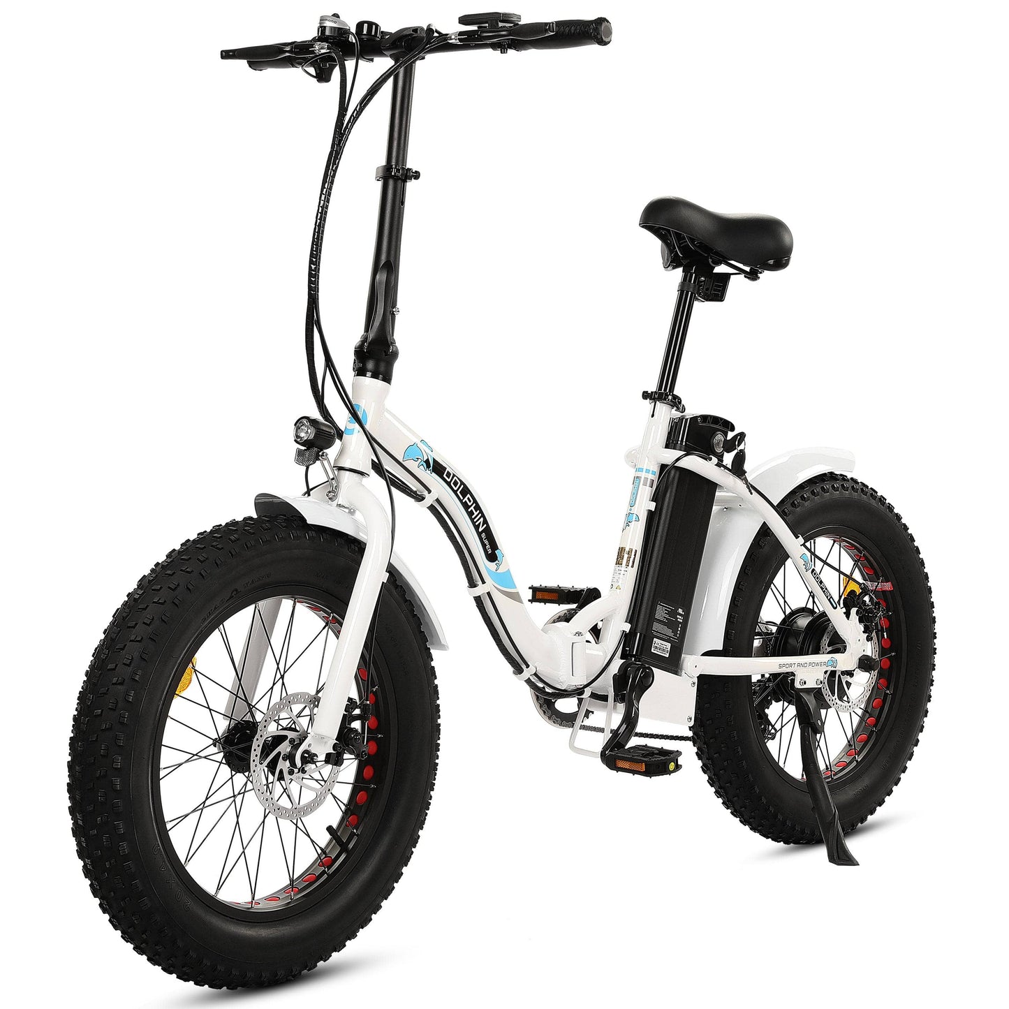 Ecotric Electric Bikes Ecotric Dolphin 20" 36V 500W Fat Tire Folding Electric Bike