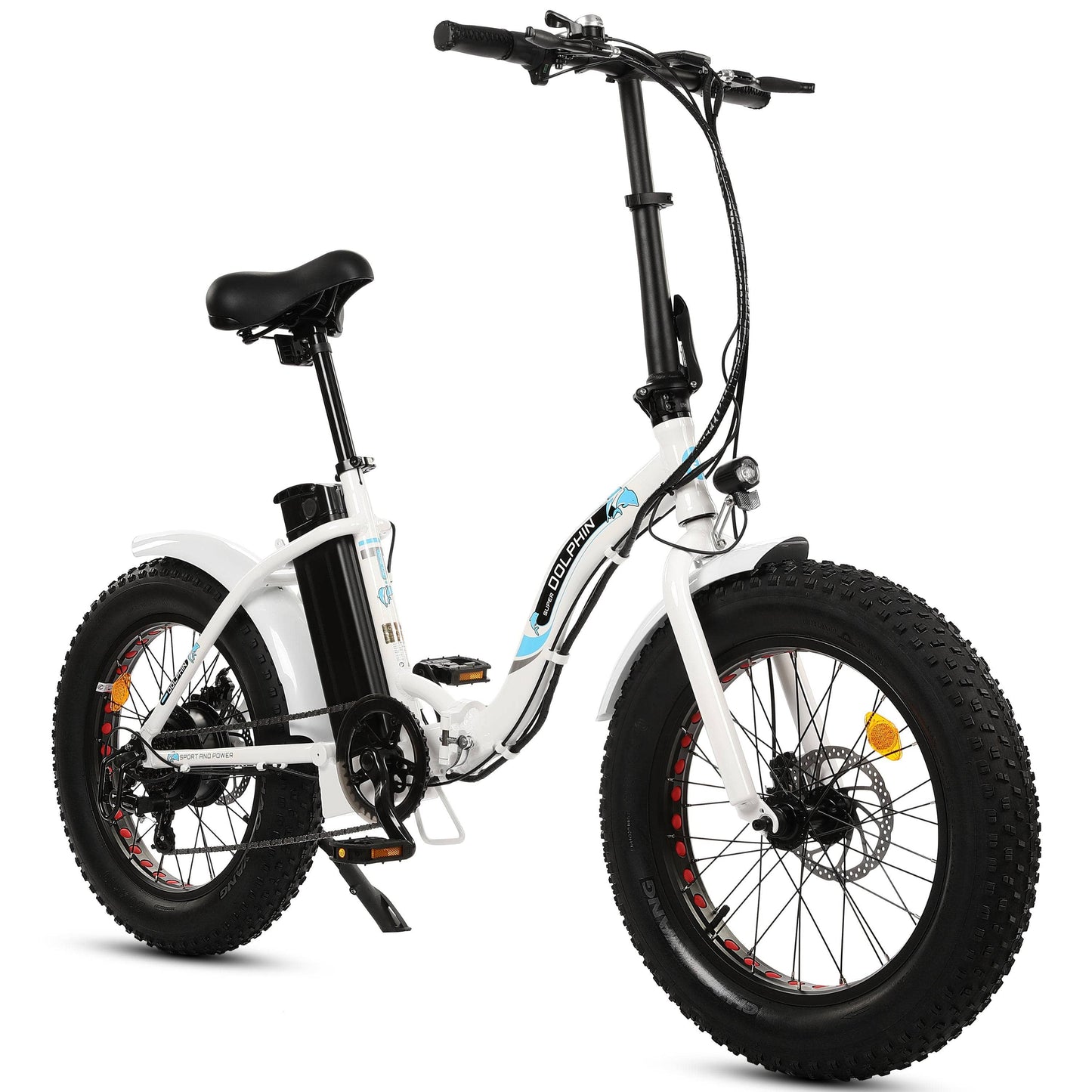 Ecotric Electric Bikes Ecotric Dolphin 20" 36V 500W Fat Tire Folding Electric Bike