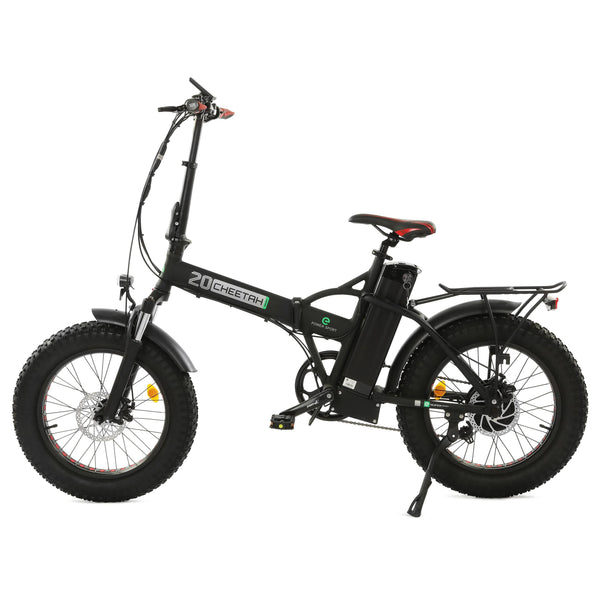 Ecotric Electric Bikes One Size / Black Ecotric 48V Fat Tire Portable and Folding Electric Bike with color LCD display