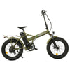 Ecotric Electric Bikes One Size / Matt Green Ecotric Matt Green 48V Fat Tire Portable and Folding Electric Bike with color LCD display