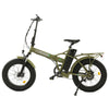 Ecotric Electric Bikes One Size / Matt Green Ecotric Matt Green 48V Fat Tire Portable and Folding Electric Bike with color LCD display