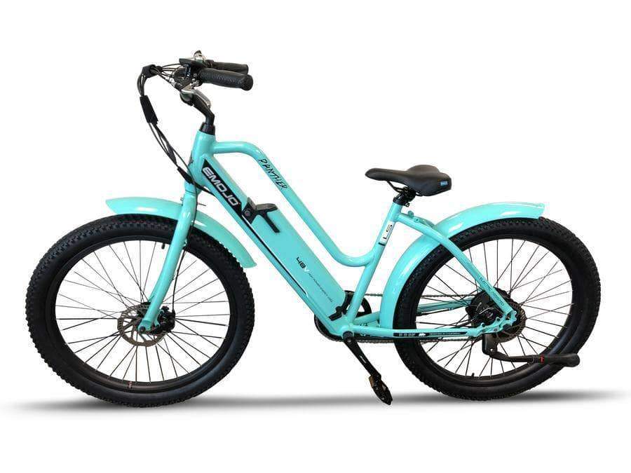 Emojo Electric Bikes Emojo Panther 48V Step Through Fat Tire Cruiser