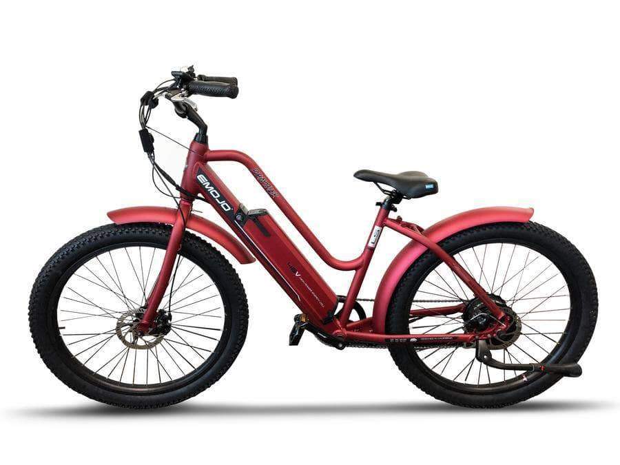 Emojo Electric Bikes Emojo Panther 48V Step Through Fat Tire Cruiser