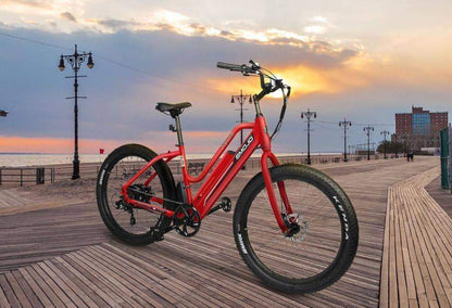 Emojo Electric Bikes Emojo Panther 48V Step Through Fat Tire Cruiser