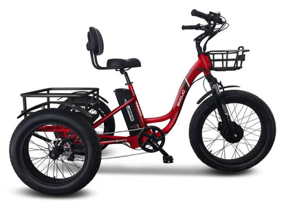 Emojo Electric Bikes One Size / Apple Red Emojo Caddy Pro 48V 500W Fat Tire Tricycle eBike