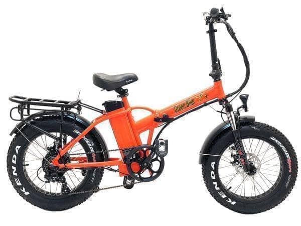 Green Bike USA Electric Bikes One Size / Orange Green Bike USA GB1 Fat Tire 48v 500w Folding Electric Bike