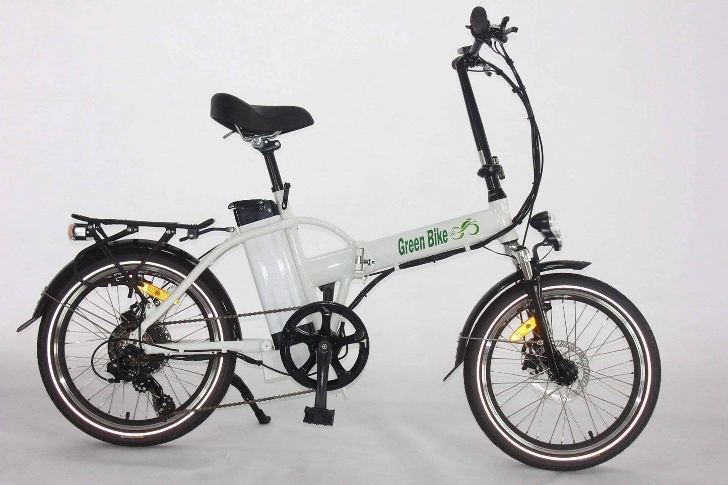 Green Bike USA Electric Bikes One Size / White Green Bike USA GB1 Folding 48v 500w Electric Bike