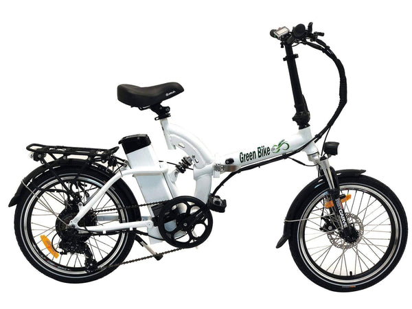Green Bike USA Electric Bikes One Size / White Green Bike USA GB500 MAG Folding Electric Bike